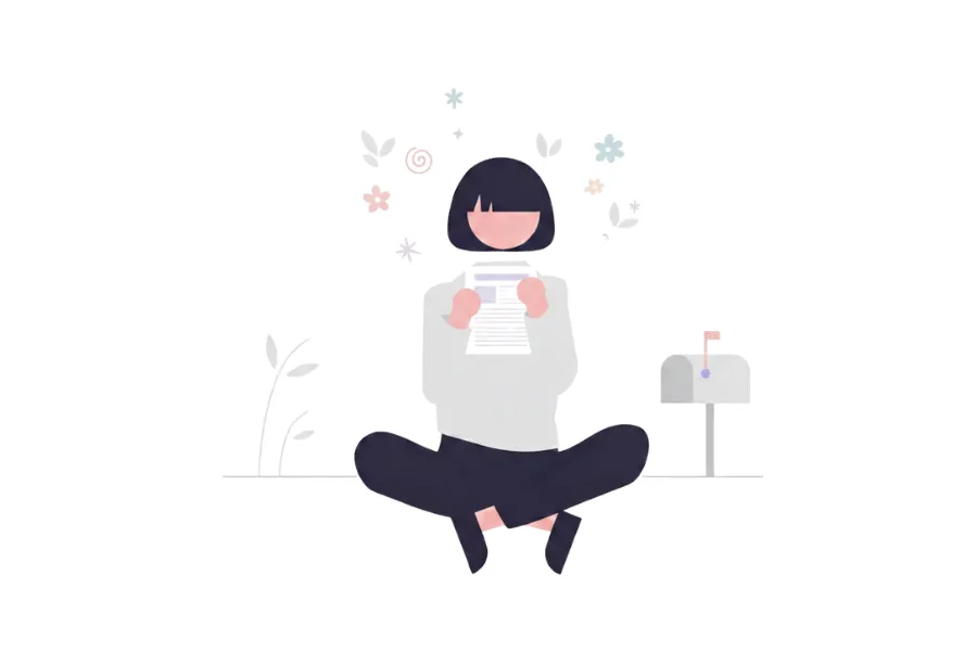 Skincare newsletter tips illustration