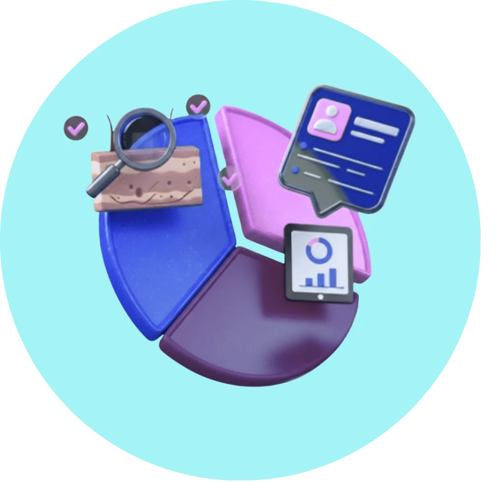 Skin analysis illustration